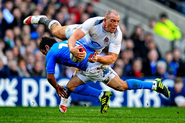 Mike Tindall England captain v Italy - 2011