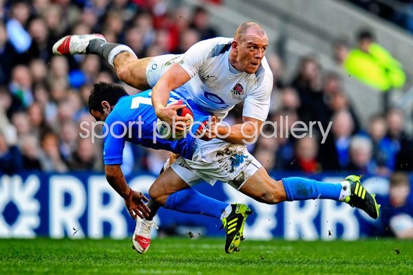 Mike Tindall England captain v Italy - 2011