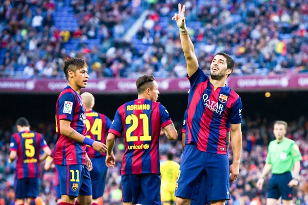 Luis Suarez Barcelona v Getafe 2015