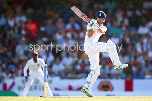 Alastair Cook England v West Indies Barbados 2015