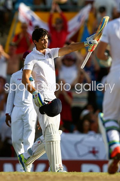Alastair Cook England v West Indies Barbados 2015