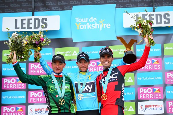 Lars-Petter Nordhaug & Samuel Sanchez Tour of Yorkshire 2015