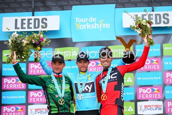 Lars-Petter Nordhaug & Samuel Sanchez Tour of Yorkshire 2015