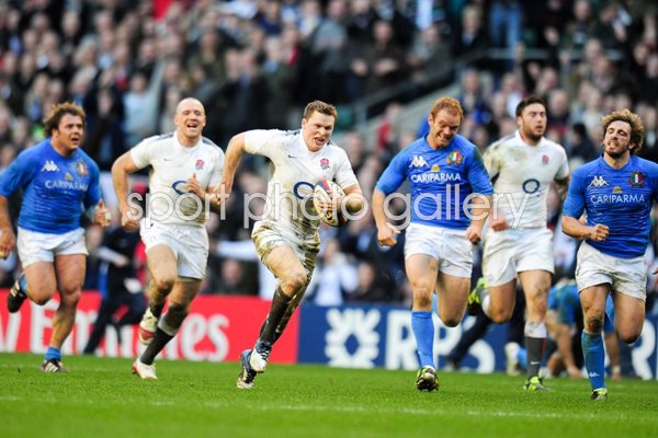 Chris Ashton action - 6 Nations 2011 v Italy