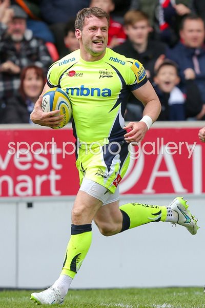 Mark Cueto Sale Sharks v Newcastle Falcons 2015