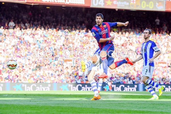 Luis Suarez Barcelona v Real Sociedad 2015