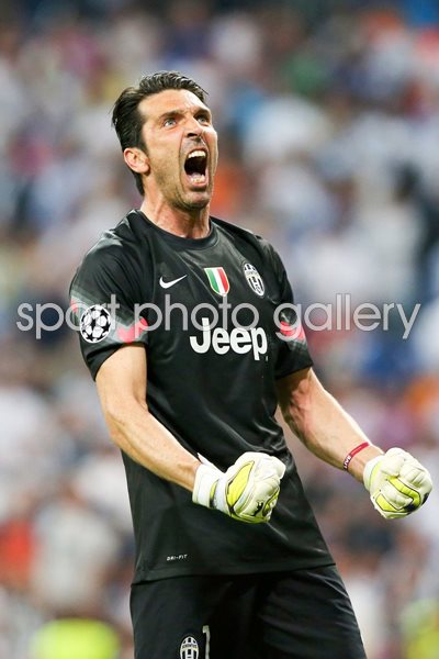 Gianluigi Buffon Juventus v Real Madrid Bernabeu 2015