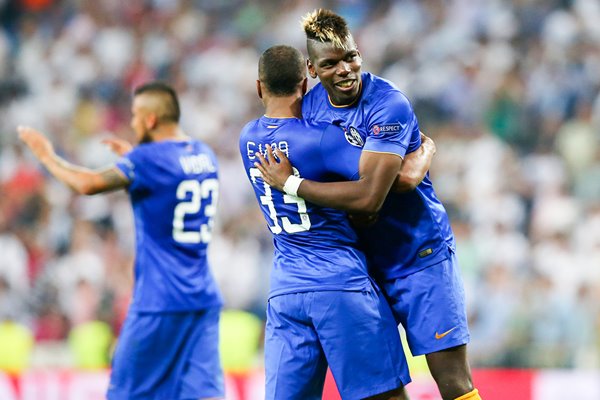 Paul Pogba Juventus v Real Madrid Bernabeu 2015