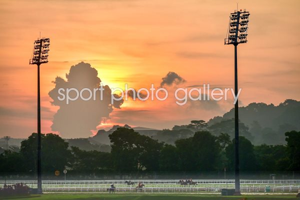 Kranji Racecourse Singapore Racing Sunset 2015
