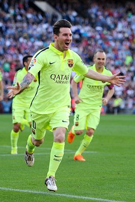 Lionel Messi Barcelona v Atletico Madrid 2015