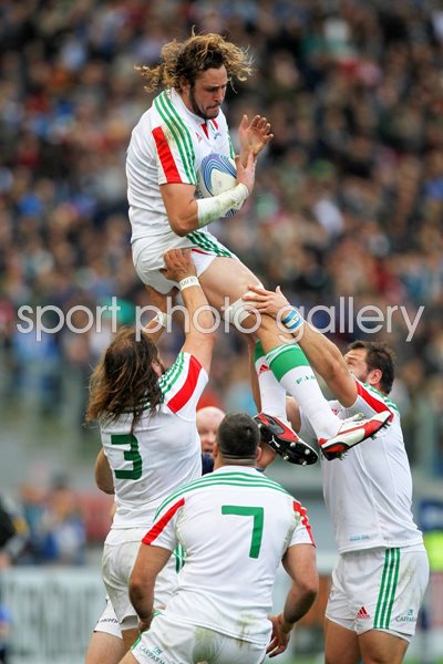 Joshua Furno Italy v Scotland 6 Nations Rome 2014