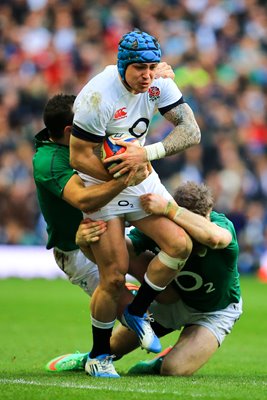 Jack Nowell England v Ireland Twickenham 6 Nations 2014