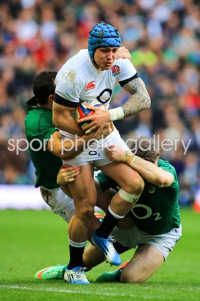 Jack Nowell England v Ireland Twickenham 6 Nations 2014