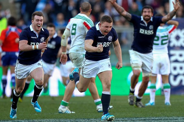 Duncan Weir Scotland Winning Drop Goal v Italy Rome 2014