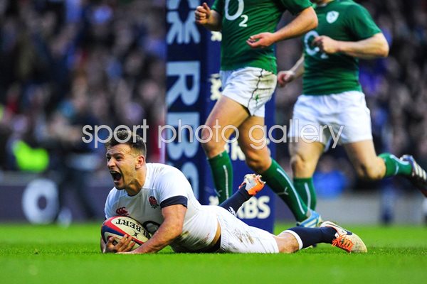 Danny Care scores England v Ireland Twickenham 2014
