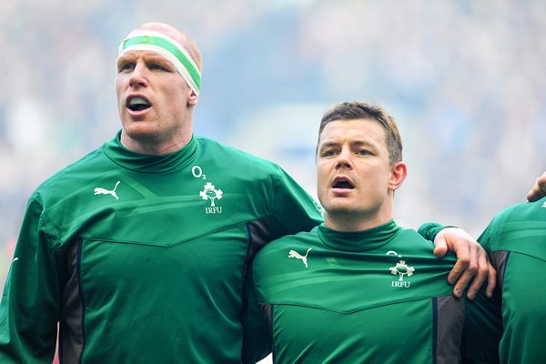 Brian O' Driscoll & Paul O' Connell Ireland v England 2014