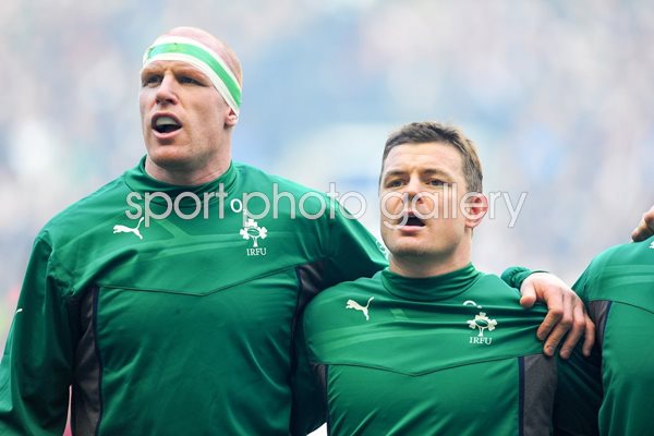 Brian O' Driscoll & Paul O' Connell Ireland v England 2014