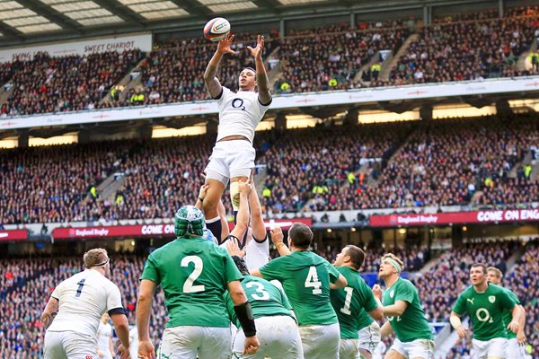 Courtney Lawes England v Wales Twickenham 2014