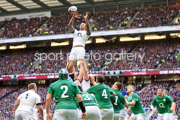 Courtney Lawes England v Wales Twickenham 2014