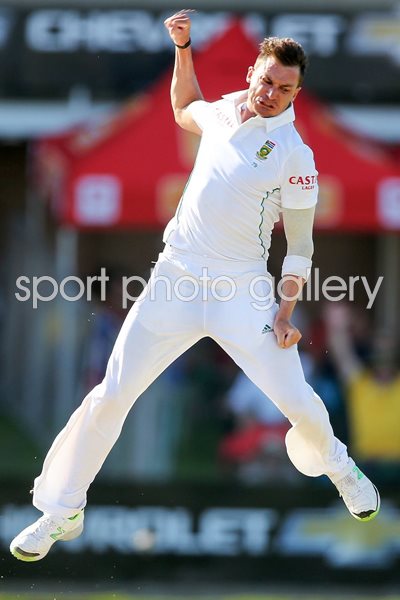 Dale Steyn South Africa celebrates v Australia 2014