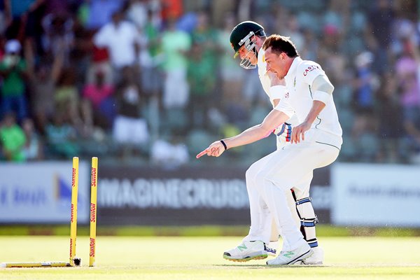 Dale Steyn South Africa bowls Brad Haddin Australia 2014