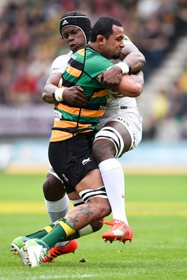 Samu Manoa v Maro Itoje Premiership Semi Final 2015