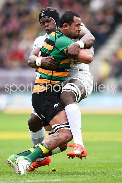 Samu Manoa v Maro Itoje Premiership Semi Final 2015