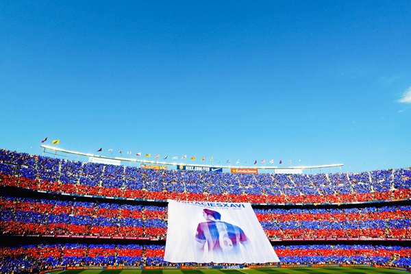 Tribute to Xavi Hernanez Barcelona Nou Camp