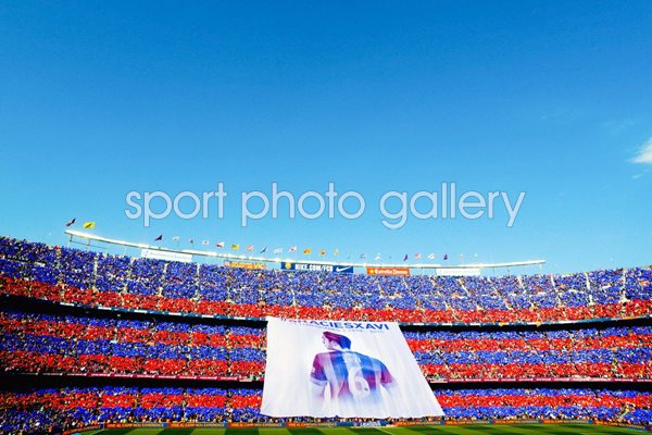 Tribute to Xavi Hernanez Barcelona Nou Camp