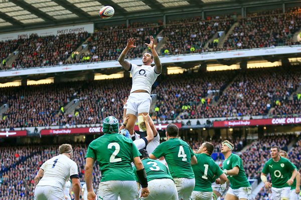 Courtney Lawes England v Wales Twickenham 2014