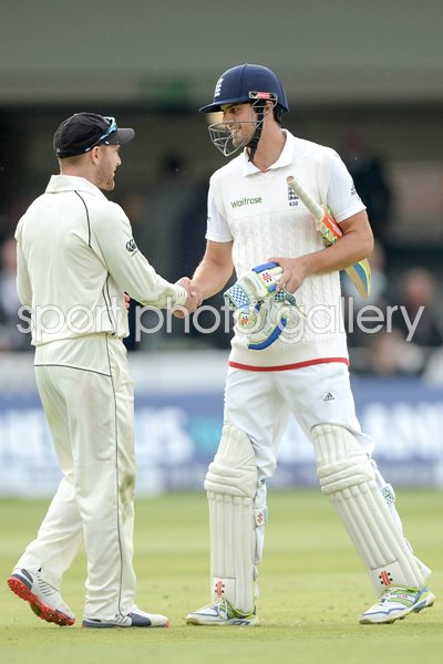 Alastair Cook & Brendon McCullum Lords 2015