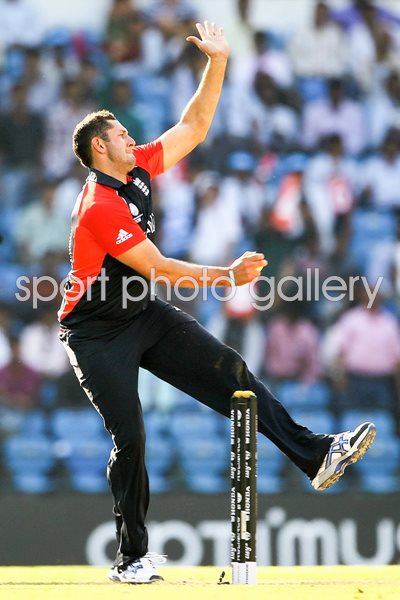 Tim Brsenan bowls 2011 World Cup
