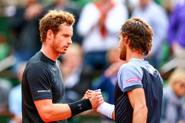 Andy Murray & Joao Sousa French Open 2015