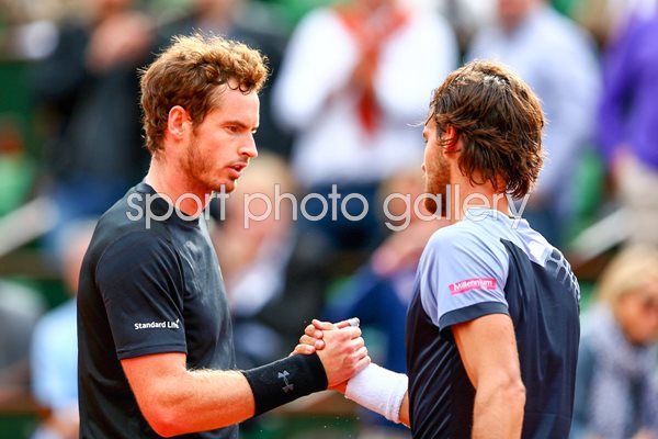 Andy Murray & Joao Sousa French Open 2015