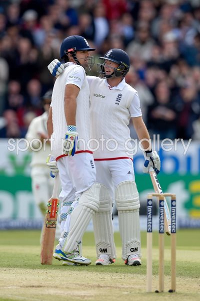 Alastair Cook &  Adam Lyth Headingley 2015