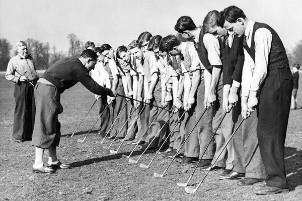 Golf Lesson Tiffin School, London 1948