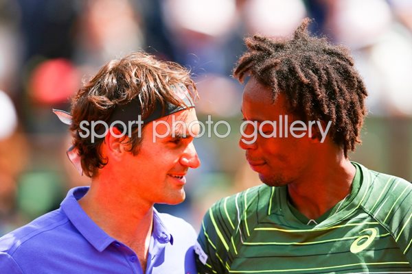 Roger Federer & Gael Monfils French Open 2015