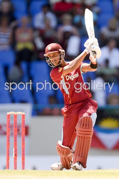 Lendl Simmons West Indies v England Antigua 2014