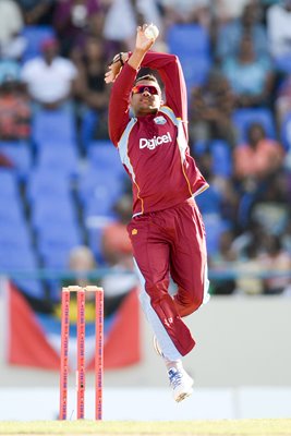 Sunil Narine West Indies v England Antigua 2014