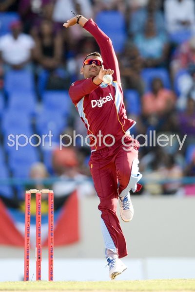 Sunil Narine West Indies v England Antigua 2014