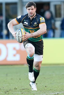 Ben Foden Northampton Saints v Gloucester Franklin's Gardens 2014