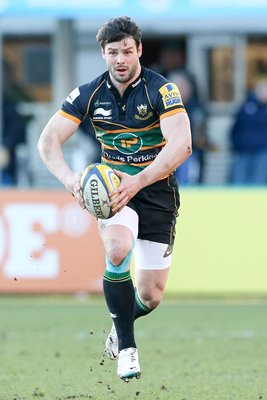 Ben Foden Northampton Saints v Gloucester Franklin's Gardens 2014