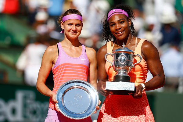 Serena Williams & Lucie Safarova French Open 