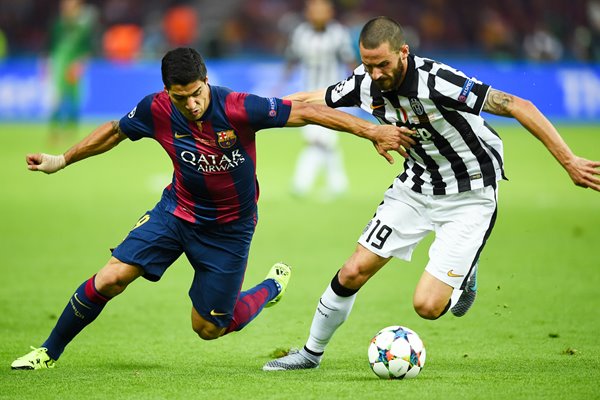  Luis Suarez Barcelona v Leonardo Bonucci Juventus