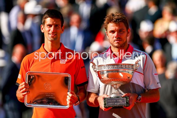 Stanislas Wawrinka & Novak Djokovic French Open 
