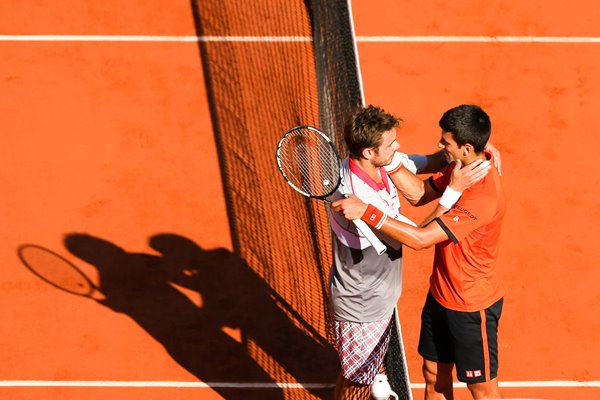 Stanislas Wawrinka & Novak Djokovic French Open