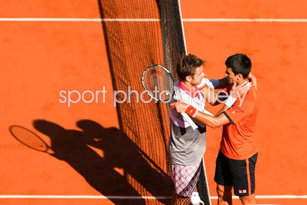Stanislas Wawrinka & Novak Djokovic French Open