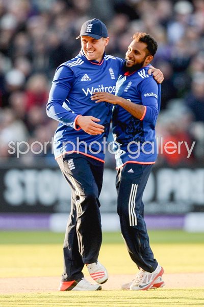 Jason Roy & Adil Rashid ODI Edgbaston 2015