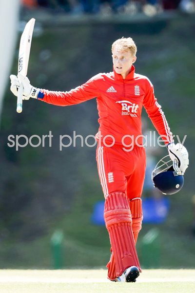 Joe Root Century England v West Indies Antigua 2014