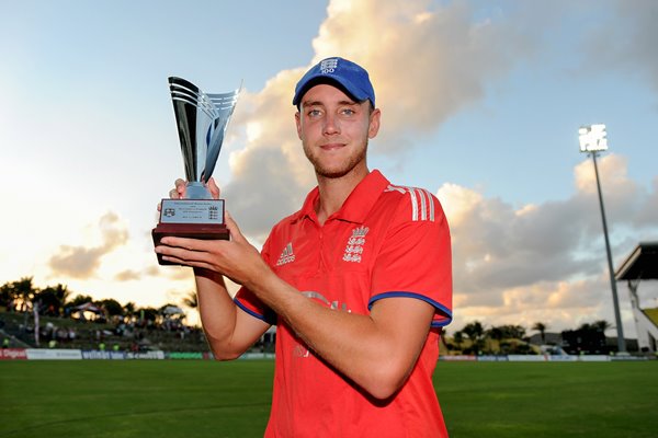 Stuart Broad England One Day Series Winners Antigua 2014